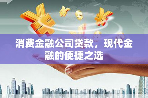 昔阳消费金融公司贷款，现代金融的便捷之选