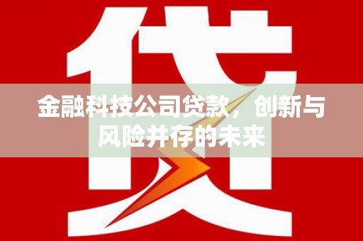 昔阳金融科技公司贷款，创新与风险并存的未来