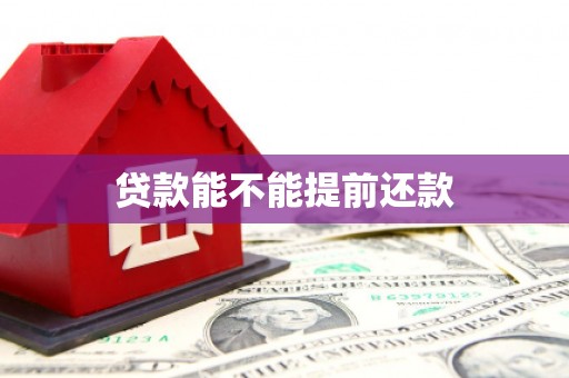 昔阳贷款能不能提前还款