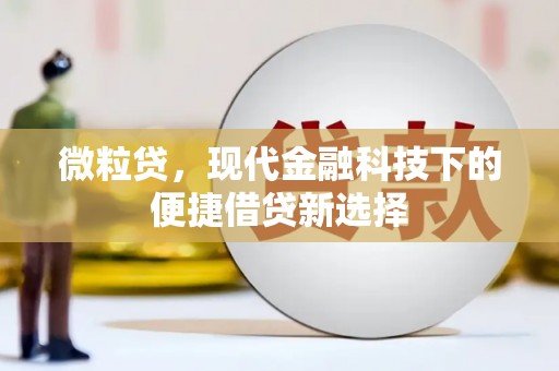 昔阳微粒贷，现代金融科技下的便捷借贷新选择