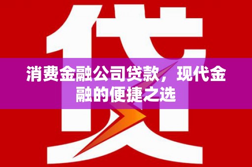 昔阳消费金融公司贷款，现代金融的便捷之选