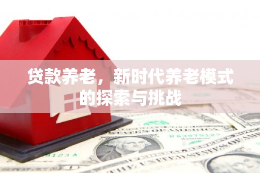 昔阳贷款养老，新时代养老模式的探索与挑战