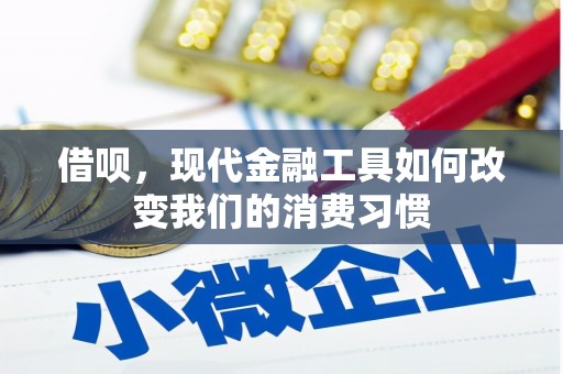昔阳借呗，现代金融工具如何改变我们的消费习惯