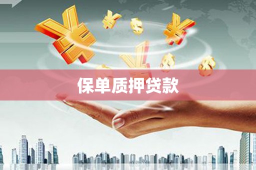 昔阳保单质押贷款