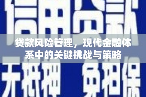 昔阳贷款风险管理，现代金融体系中的关键挑战与策略