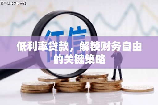 昔阳低利率贷款，解锁财务自由的关键策略