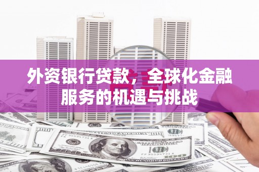 昔阳外资银行贷款，全球化金融服务的机遇与挑战