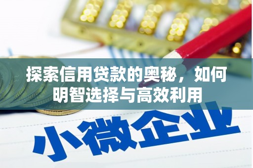 昔阳探索信用贷款的奥秘，如何明智选择与高效利用
