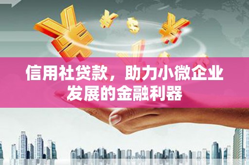 昔阳信用社贷款，助力小微企业发展的金融利器