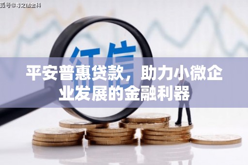 昔阳平安普惠贷款，助力小微企业发展的金融利器